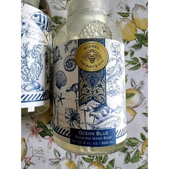 3 Michel Design Works Ocean Blue Foaming Hand Soap Wash with pump - Picture 8 of 9